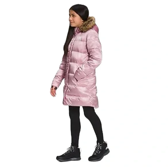 🦋The North Face Girls' Pink North Down Long Parka size-XL
